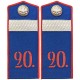 Погоны нижних чинов 20-го Донского казачьего полка, обр. 1907 г..